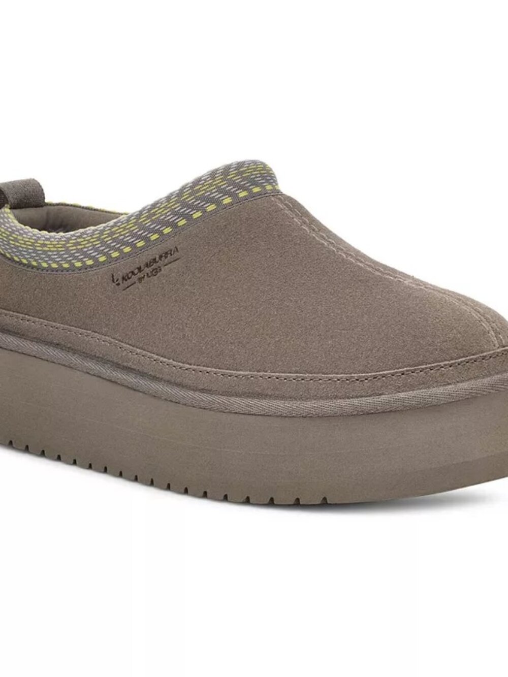 Koolaburra by UGG Suede Platform Slippers - Burree Size 7 Brown .